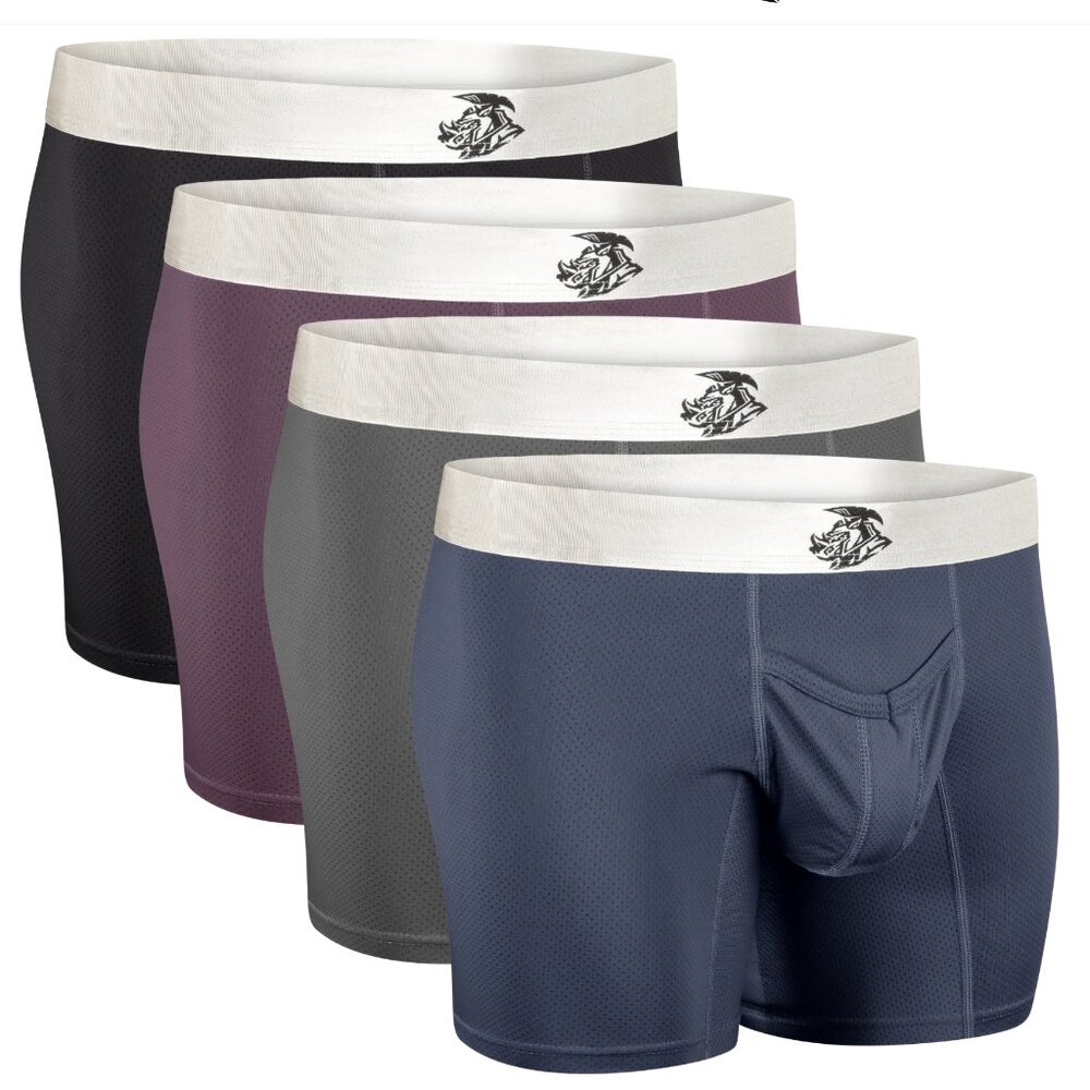 Real Men Apparel Co 7" Mesh Boxer Briefs B support pouch, 2XL Brand New